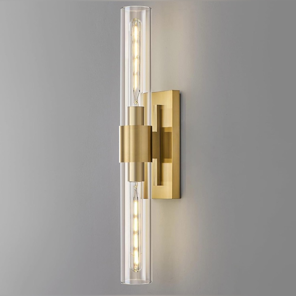 Gold Bathroom Vanity Light Over Mirror